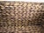 Wood Vintage Water Hyacinth Woven Reed Basket + Brass Handles For Sale - Image 7 of 11