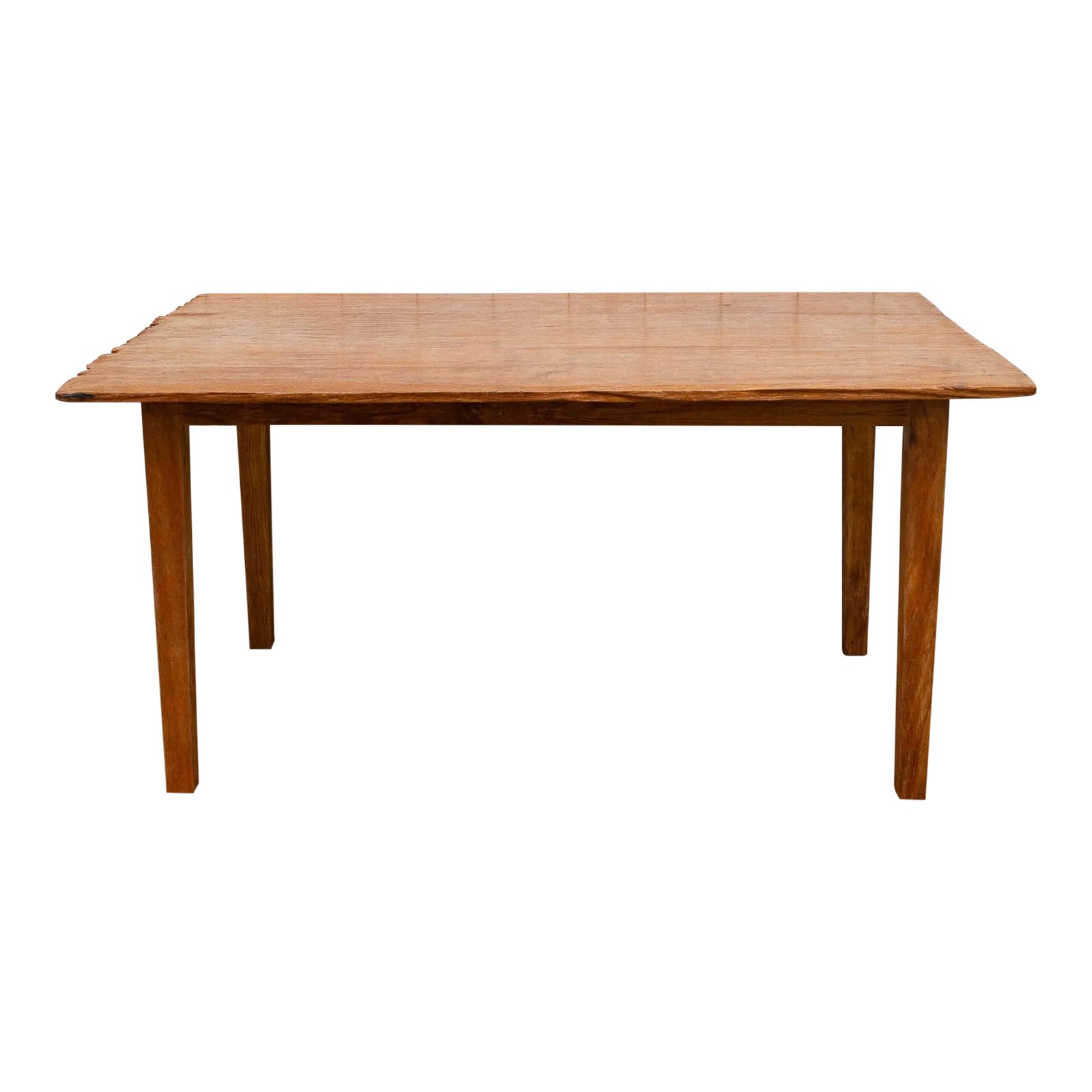 Antique Live Edge Teak Kitchen Dining Table Chairish