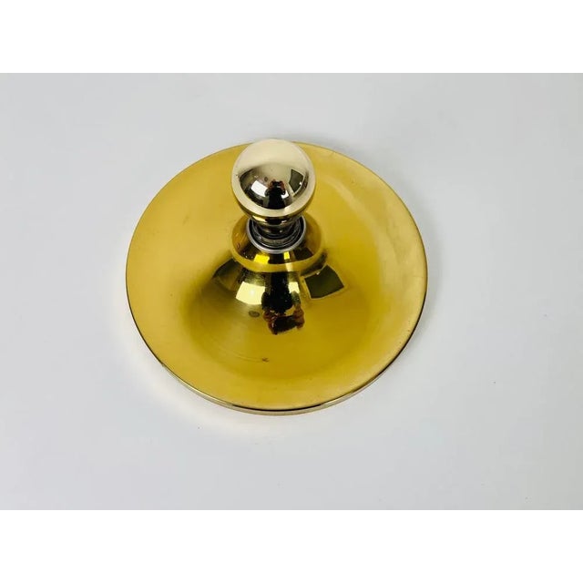Brass Disc Shape Wall Lamp attributed to Cosack, 1960s For Sale - Image 4 of 10