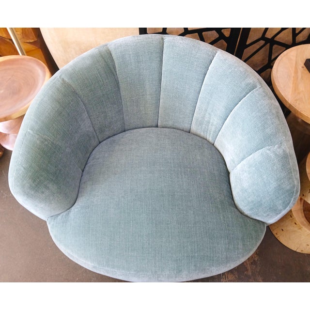 Not Yet Made - Made To Order Aron Swivel Lounge Chair For Sale - Image 5 of 6