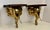 Wood Mid 20th Century Pair Hollywood Regency Style Elephant Head Motif Brass Wall Brackets For Sale - Image 7 of 14