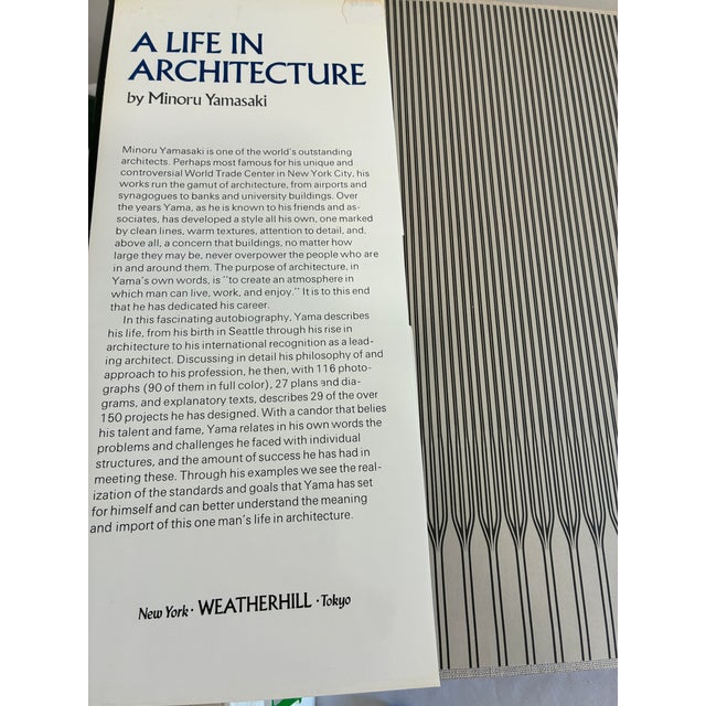 1979 A Life in Architecture by Minoru Yamasaki, New York City's World Trade Center Architect, First Edition For Sale - Image 12 of 13