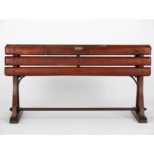 Set of Czech Vintage School Desks from D. G. Fischel & Söhne, Set of 2 For Sale - Image 3 of 13