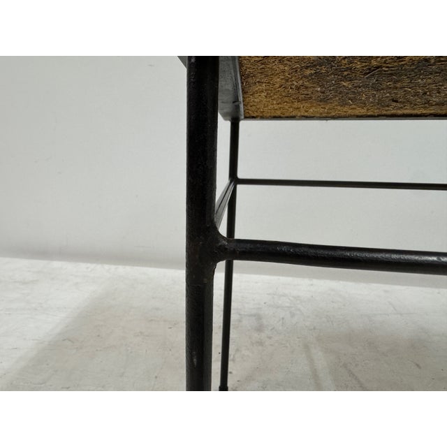 Beige Vintage French Stone Tile Topped Coffee Table, 1960s For Sale - Image 8 of 12