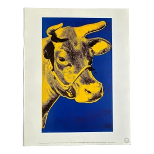 1989 Andy Warhol Estate "Cow - 1971" Pop Art Offset VIntage Lithograph Print
