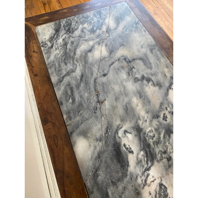 Wood Circa 1720 Elm & Stone Chinese Wine Table For Sale - Image 7 of 13