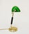 Black Brass and Glass Office Lamp, 1920s For Sale - Image 8 of 15