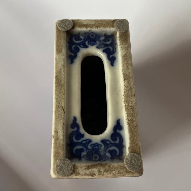 Ceramic Antique Chinese Porcelain Pillow For Sale - Image 7 of 9