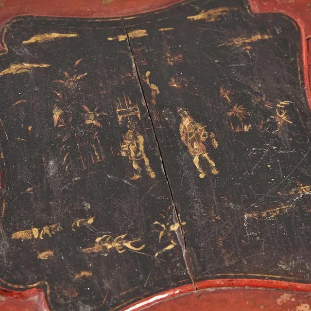 Vintage Oriental Brown Table For Sale - Image 10 of 12