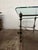 Mid 20th Century Giacometti Style Brutalist Side Table, Metal & Glass For Sale In New York - Image 6 of 7