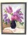 Vintage Original Oil Painting “Lilacs in Vase” in Wood Frame For Sale - Image 12 of 13