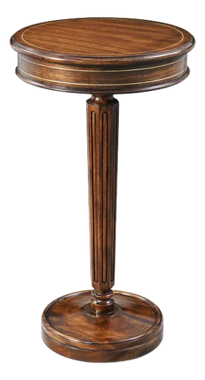 Regency Style Pedestal Accent Table