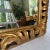 Wood 1990s Italian Hand Carved and Painted Gold Gilded Mirror For Sale - Image 7 of 10