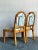Late 20th Century Vintage Boho Bielecky Brothers Wrapped Rattan Dining Chairs in Alan Campbell “Ferns” - A Pair For Sale - Image 5 of 8