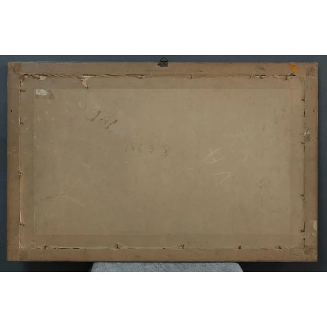 Beautiful and exciting tempera painting by the great artist of the Posillipo School Girolamo Gianni. It depicts a striking...