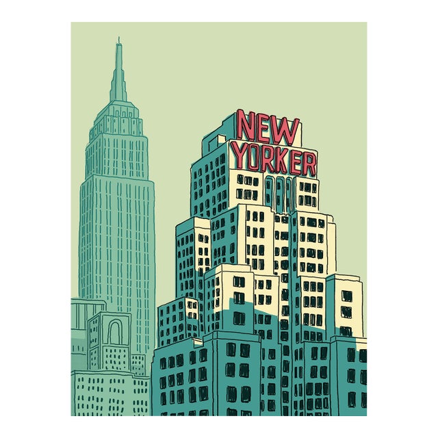New Yorker Limited Edition Print on Entrada Rag by Marz Junior For Sale