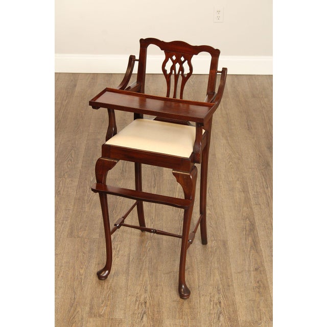 Madison Square Chippendale Style Mahogany Child's High Chair For Sale - Image 12 of 12