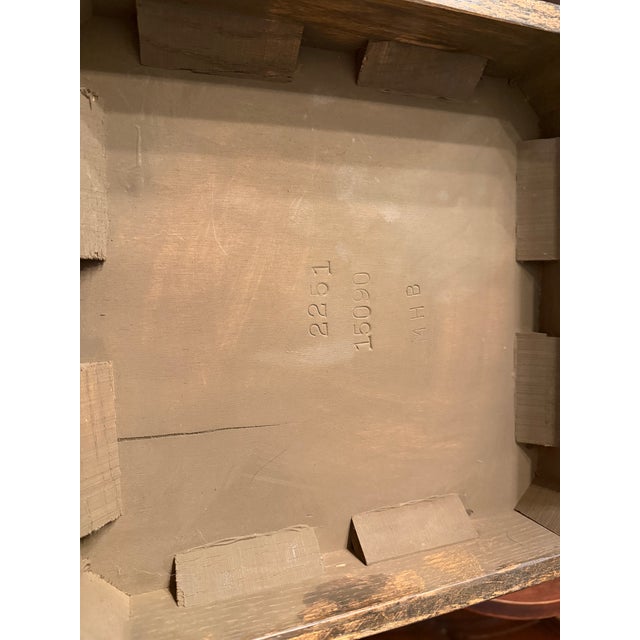 Brown Vintage Romweber Viking Oak Desk Bucket For Sale - Image 8 of 9