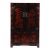 Paint 19th Century Chinese Red and Black Lacquered Cabinet For Sale - Image 7 of 7