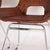 Rare set of four vintage rattan chairs with swiveling chrome-plated metal legs. Comfortable with their small, openwork...