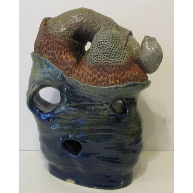 1990s 1990s Large Abstract Stone Sculpture of Underwater Anthropomorphic Sea Life For Sale - Image 5 of 13