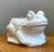 White Vintage Italian White Frog Ceramic Vase For Sale - Image 8 of 12