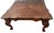 1990s Vintage Cocktail Coffee Table Ball Claw Legs Large Square Shape Chippendale For Sale - Image 5 of 12