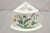 Antique Victorian Large Porcelain Covered Cheese Dish With Flowers and Leaves For Sale - Image 10 of 12
