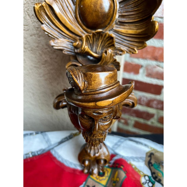 Antique French Wall Hanging Plaque Breton Brittany Carved Walnut C1890 For Sale - Image 16 of 18