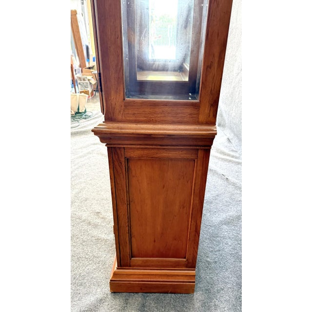 Wood Late 20th Century Thomasville Burled Walnut China Cabinet For Sale - Image 7 of 17