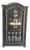 Vintage Painted Pine Wardrobe with Folk Art Design, 1920s For Sale