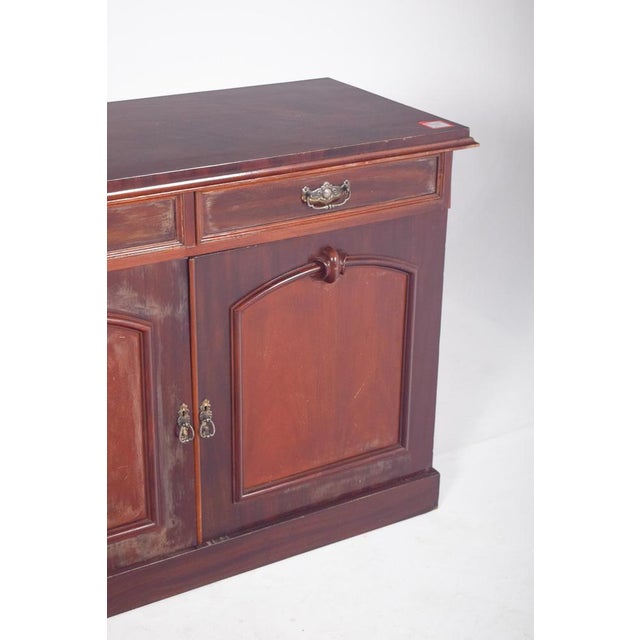 European English-Style Tall Sideboard For Sale - Image 5 of 9