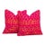 Kama Embroidered Floral Pillow, Pair For Sale