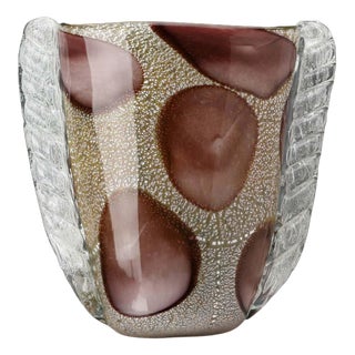 Murano Glass Vase in the style of Ercole Barovier For Sale