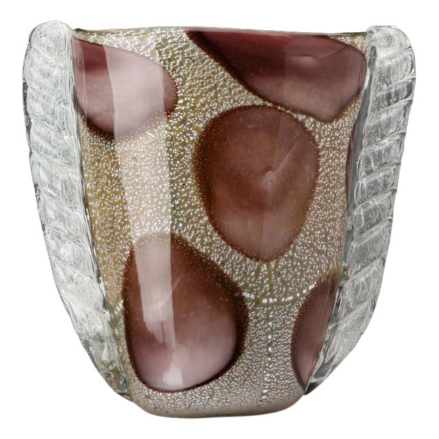 Murano Glass Vase in the style of Ercole Barovier For Sale