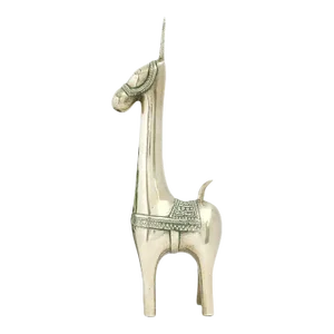 Vintage Brass Llama Figurine