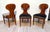 Biedermeier Ballon Chairs, Ash Veneer, Grey Velvet, Vienna, 1900, Set of 4 For Sale - Image 10 of 18
