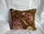 An elegant antique French Aubusson tapestry pillow handcrafted from a genuine mid-19th century tapestry fragment,...