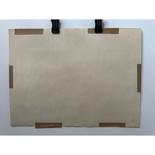 Paper Henry Emil Salloch Original Watercolor on Paper Tenaya Lake, 1951. For Sale - Image 7 of 8