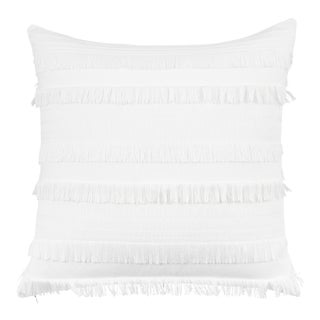 Schumacher Talos 20" Pillow in Ivory For Sale