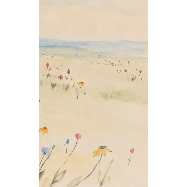 Wildflower Art Print – Floral Meadow Landscape, 18" X 12" For Sale In Buffalo - Image 6 of 7