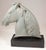 Verde Horse Head Sculpture on Black Base Attribute to Paul Wayland Bartlett For Sale - Image 4 of 9
