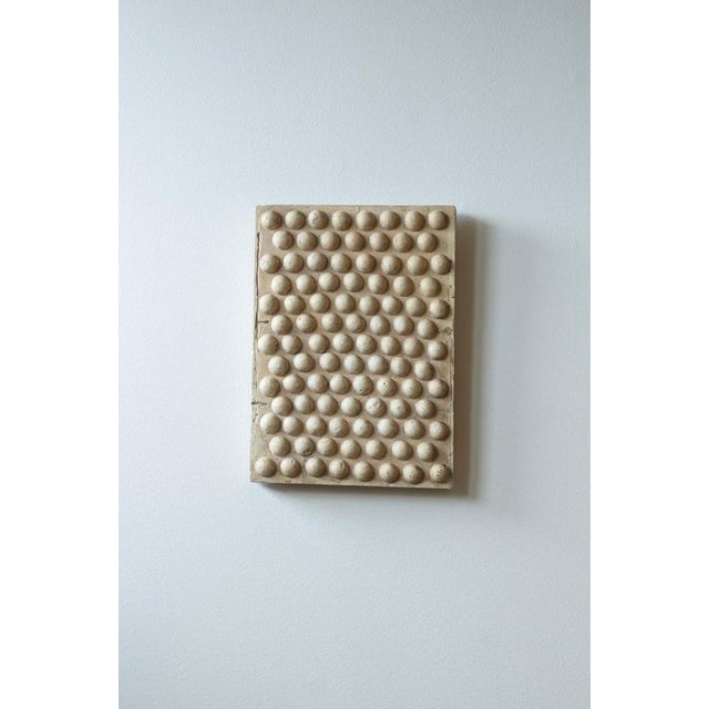 Geometric Plaster Wall Plaque, Sweden, 1900s For Sale - Image 3 of 10