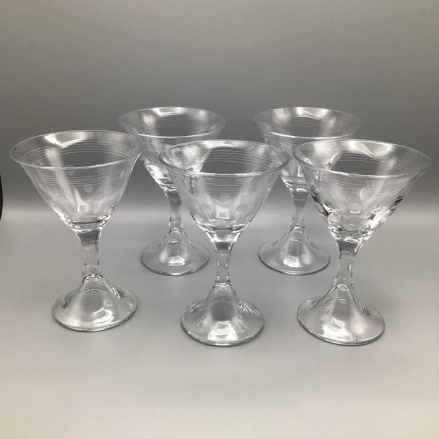 Thomas O’Brien Blown Glass Martini Glasses - Set of 5 For Sale - Image 13 of 13