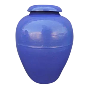 1930s Bauer Mini Oil Jar in Cobalt Blue
