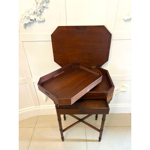 Antique Georgian Mahogany Side Table, 1800 For Sale - Image 11 of 14