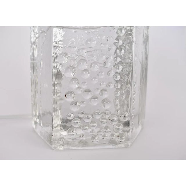 Crystal Structure Table Lamp by Willem Heesen for Royal Leerdam, 1967 For Sale - Image 10 of 12