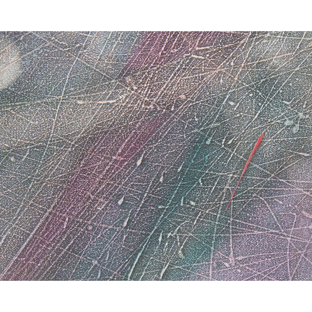 Abstract Oil on Canvas Painting by Anthony Louis Popcheff For Sale - Image 9 of 9