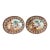 Mid 20th Century Chinese Export Famille Rose Reticulated Oval Plates - A Pair For Sale