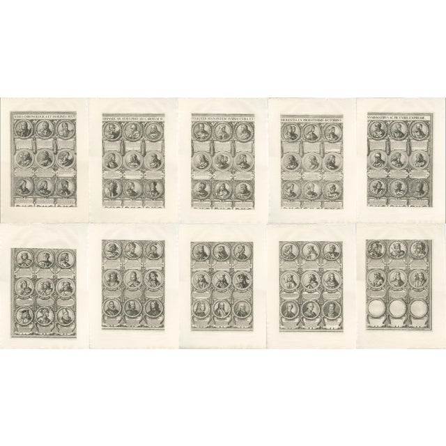 Chronological Portraits of the Kings of Spain, Rome, 1700, Engravings, Set of 11 For Sale